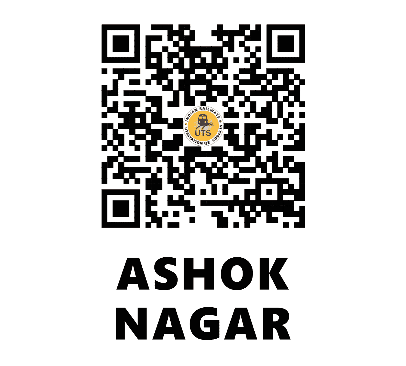 UTS QR Code for ASHOK NAGAR - ASKN - WC (MADHYA PRADESH)
